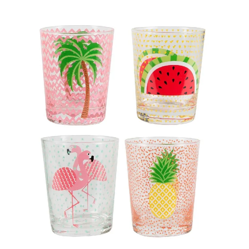 RJB Stone Tropical Summer Tumbler Glass