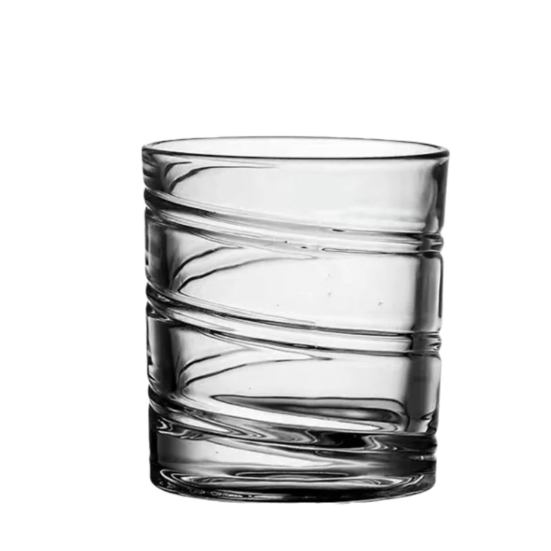 Stable Revolve Release Pressure Whisky Tumbler Crystal Wine Cup Rotating Glass Whiskey Old Fashioned Glass