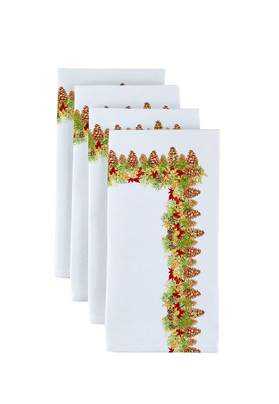 Hanging Pinecones Garland Napkins