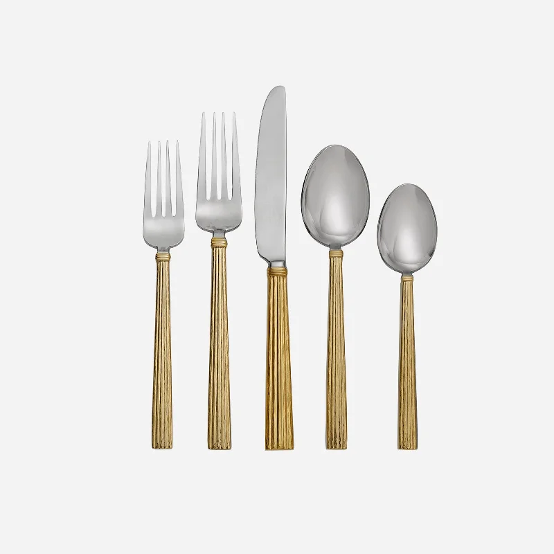 Wheat Gold 5-Piece Cutlery Set