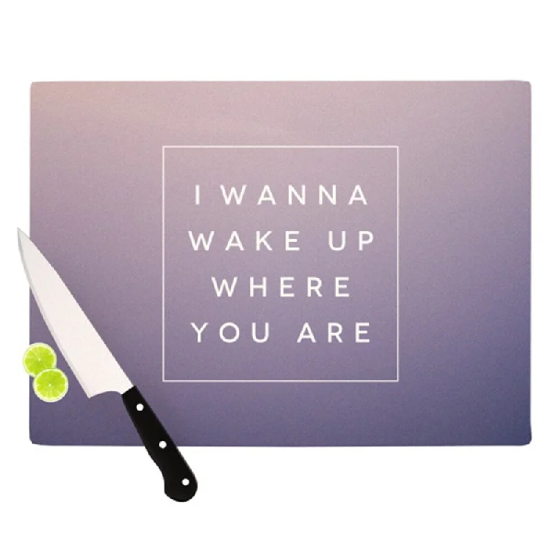 Kess InHouse Galaxy Eyes "Wake Up" Cutting Board