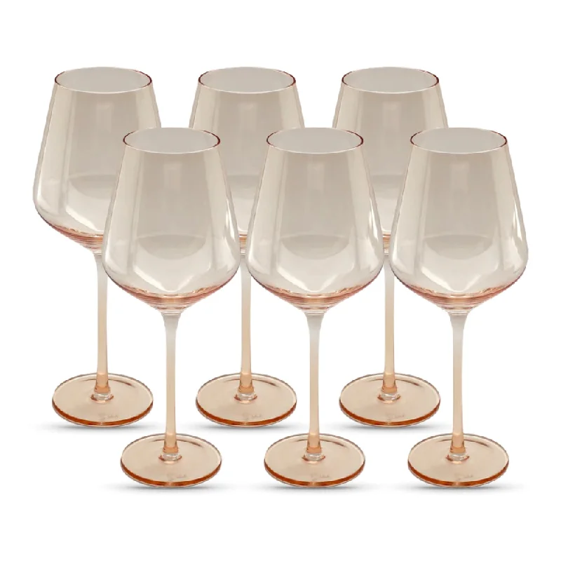 Light Peach Wine Glass