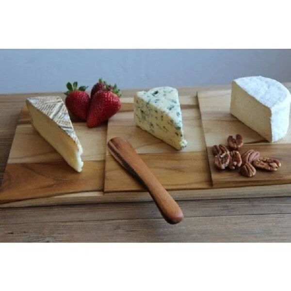 Handmade Teakwood Three Steps Cheese Board (Guatemala)