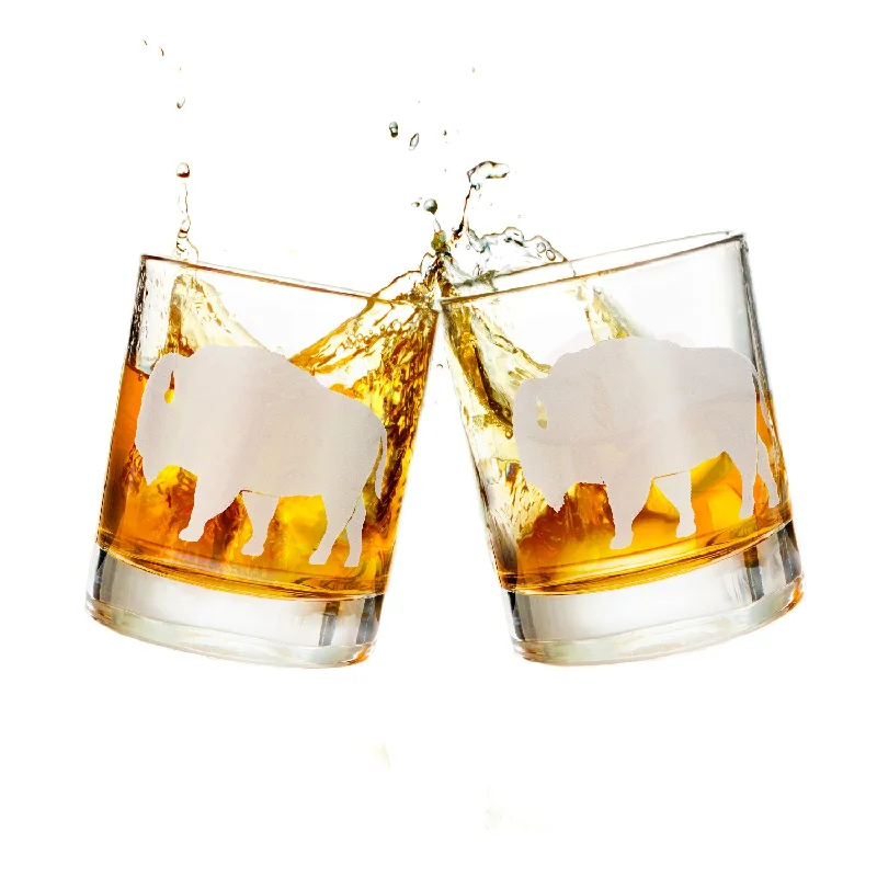 Buffalo Whiskey Glasses Set of 2