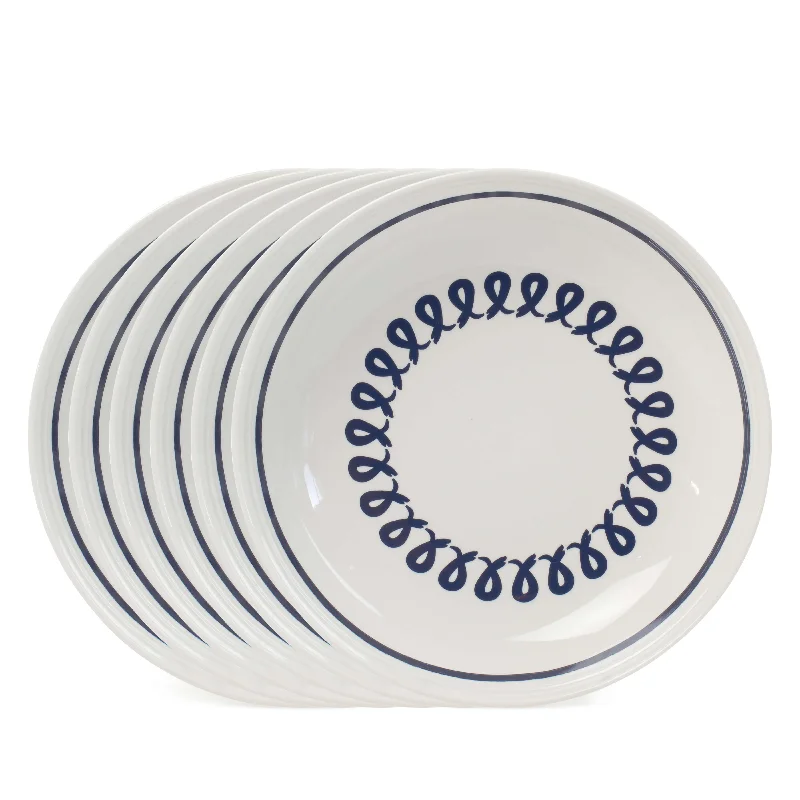 Figo Pasta Bowls 22 x 5cm - Set of 6 - Blue