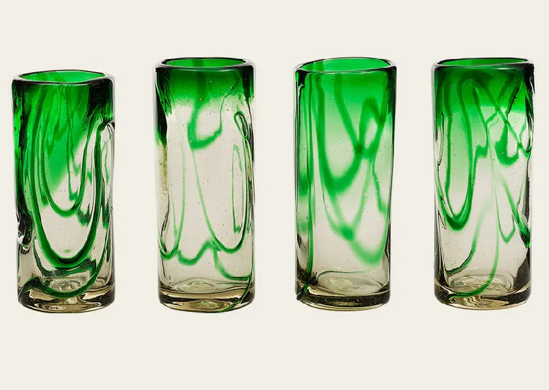 Jan Barboglio Drizzle Glasses - Set of 4