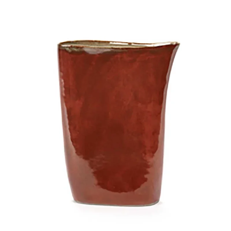 Teres High vase, L26cm, Rust