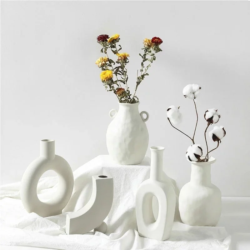 White Ceramic Vase