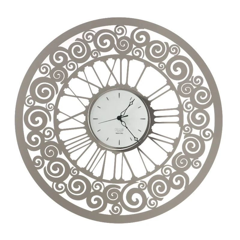 Arti e Mestieri Rococò Spirals Wall Clock - Made in Italy