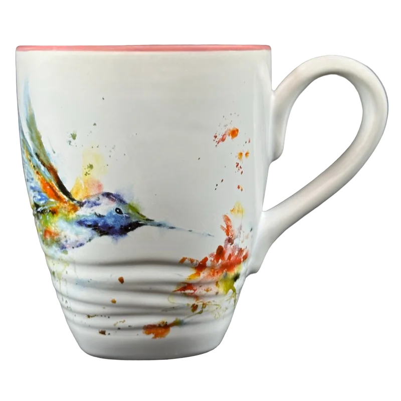 Dean Crouser Watercolor Hummingbird Mauve Inside Mug Big Sky Carvers