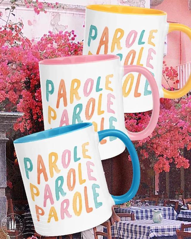 Italy inspired mug Parole, Parole, Parole by Italian Summers