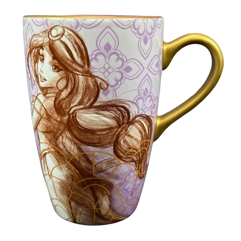 Jasmine Aladdin Sketch Art Mug Disney Store