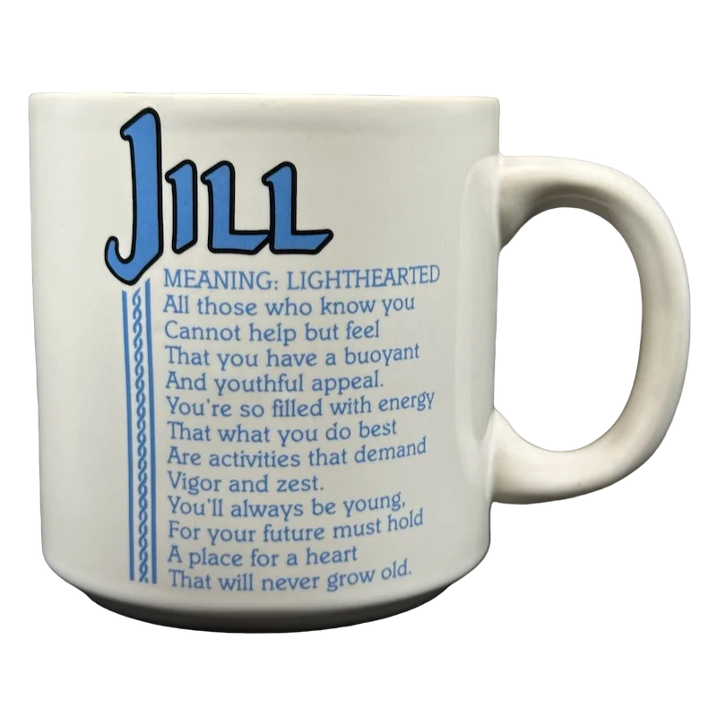 Jill Poetry Name Blue Interior Mug Papel