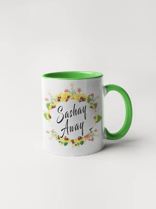 Sashay Away Coffee Mug - Floral Fancy and Delicate