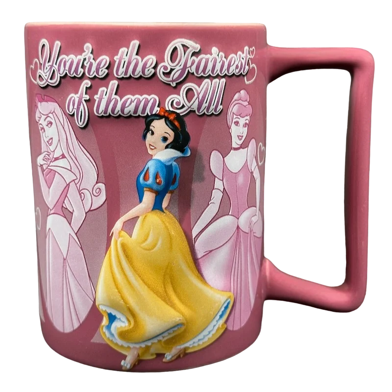 Snow White You're the Fairest of them All 3D Embossed Princesses Mug Disney Parks