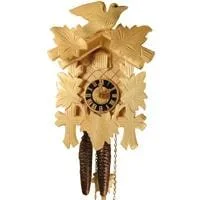 Sternreiter Bird and Leaf Black Forest Mechanical Cuckoo Clock #1200N