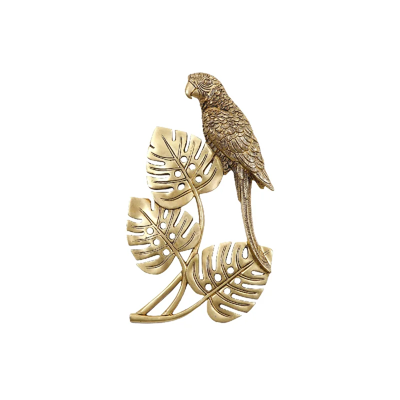 BRASS PARROT WALL HANGING