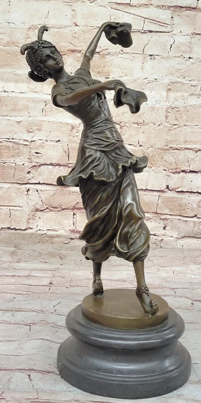 Fine Artwork Elegance: Turkish Dancer Bronze by CL. J R Colinet - Collector`s Piece