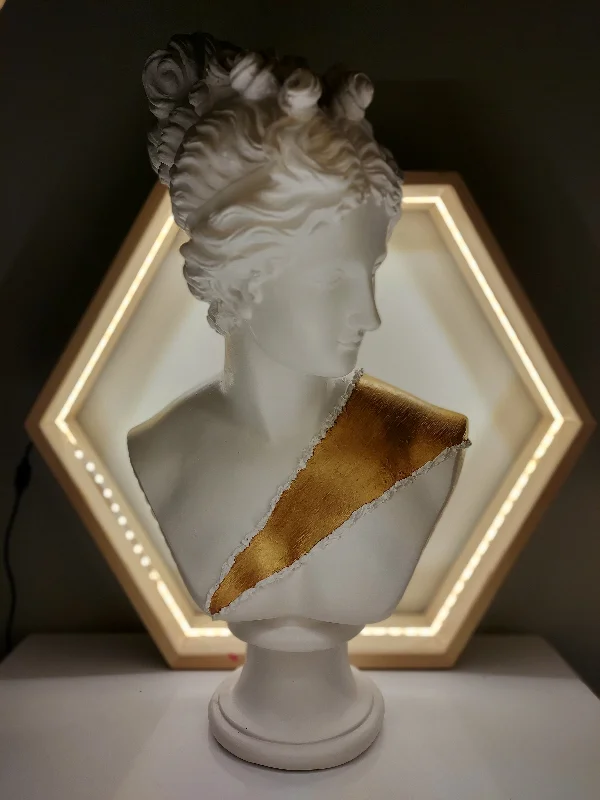 Diana 'Gold Belt' Pop Art Sculpture, Modern Home Decor