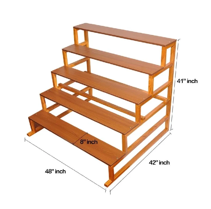 WOODEN GOLU STAND 5 STEPS DETACHABLE