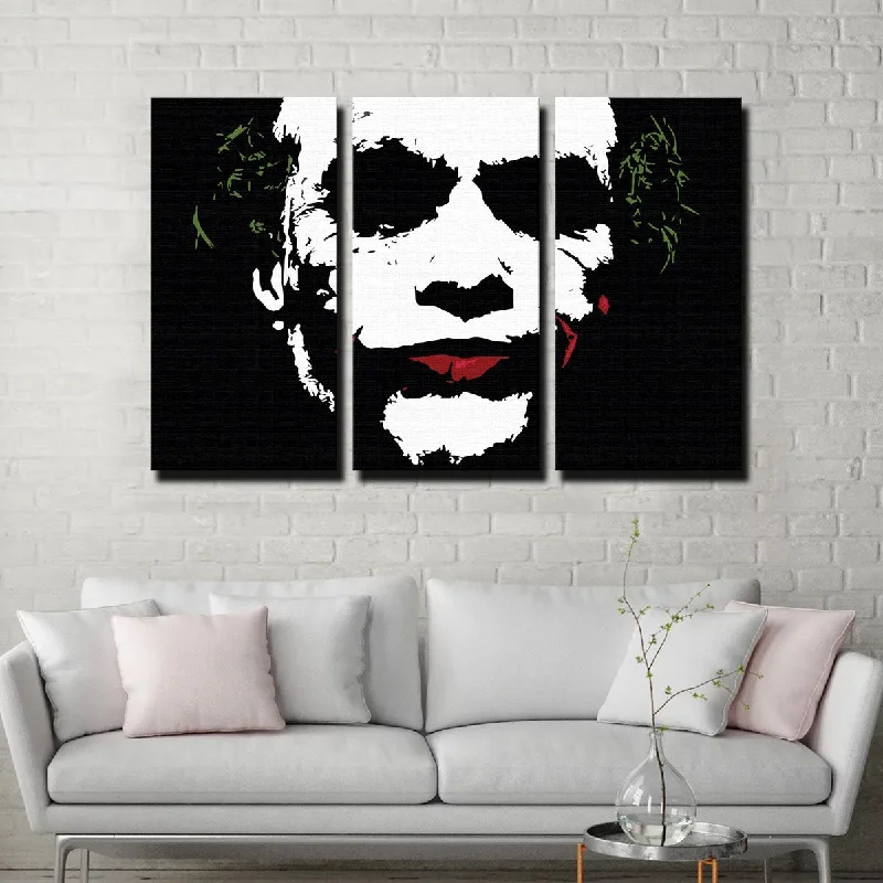 Joker Splatter Canvas Set