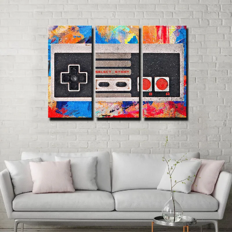 NES Controller Canvas Set