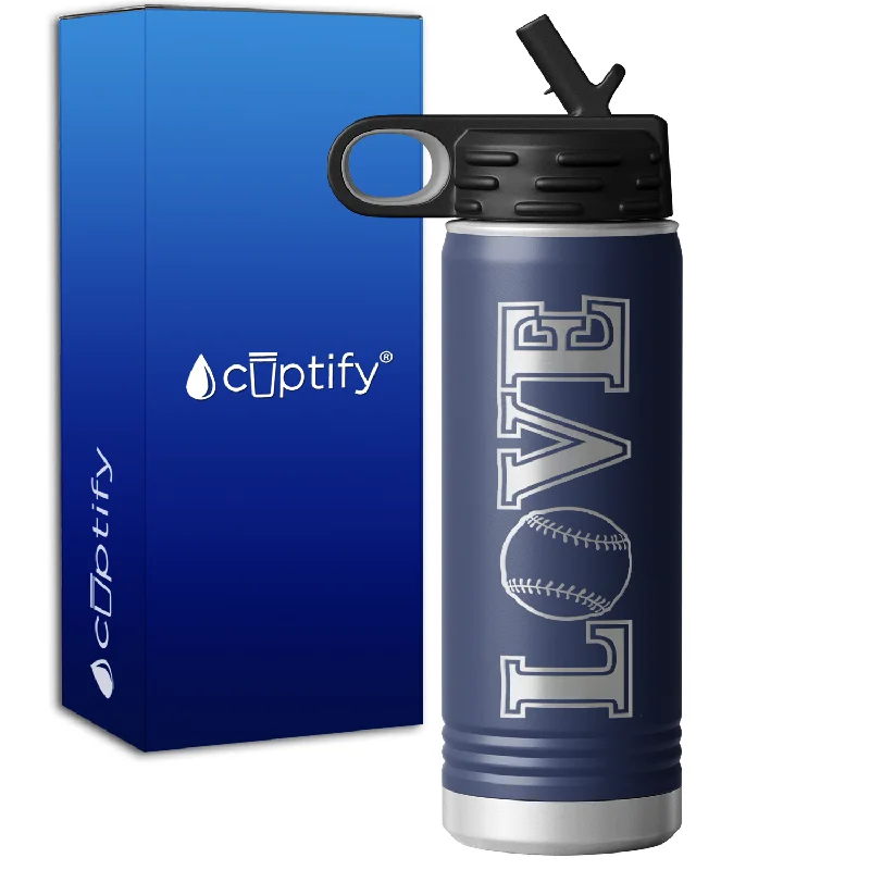 Baseball Love 20oz Sport Water Bottle