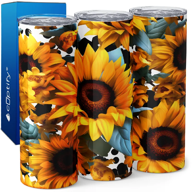 Big Sunflowers 20oz Skinny Tumbler