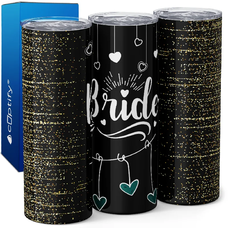 Bride with Heart Garlands 20oz Skinny Tumbler