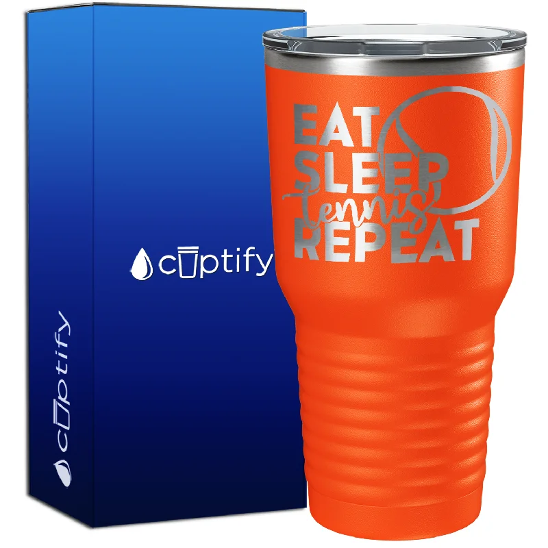 Eat Sleep Tennis Repeat 30oz Tennis Tumbler