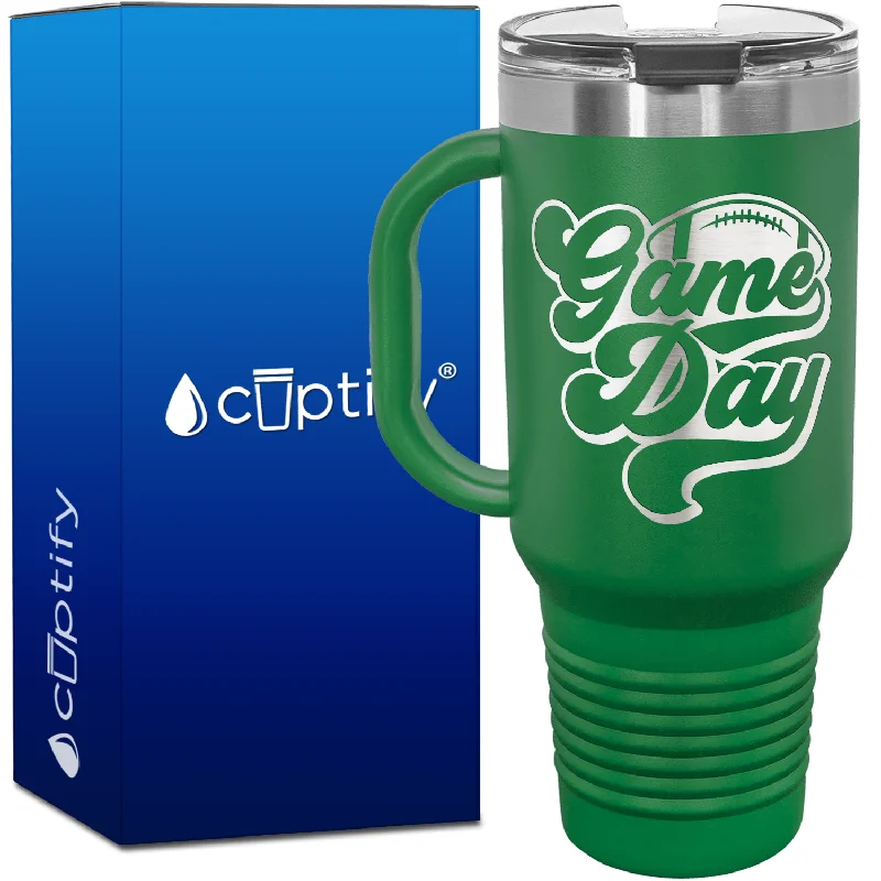 Game Day Football 40oz Football Travel Mug