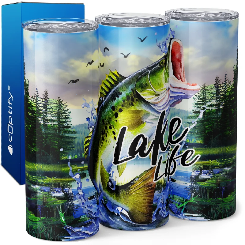 Lake Life Fish 20oz Skinny Tumbler