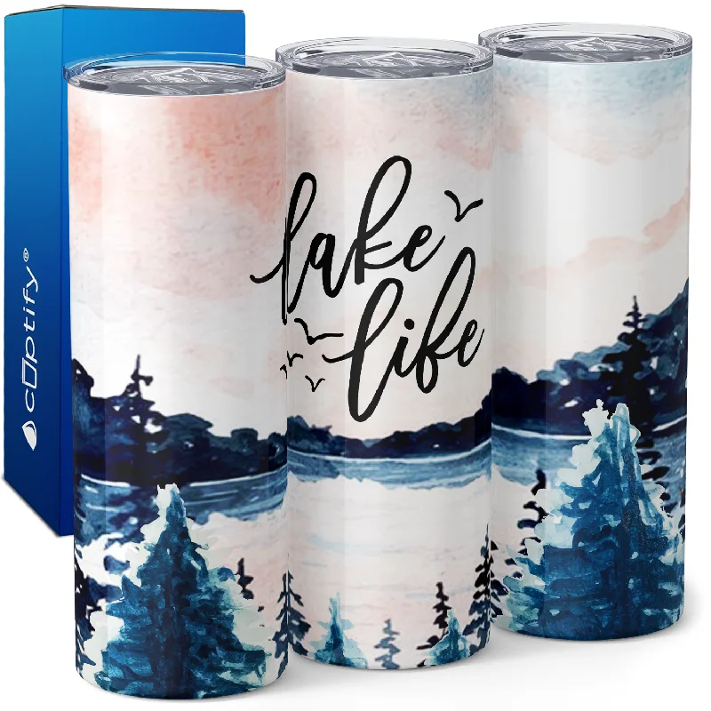 Lake Life Scenery 20oz Skinny Tumbler