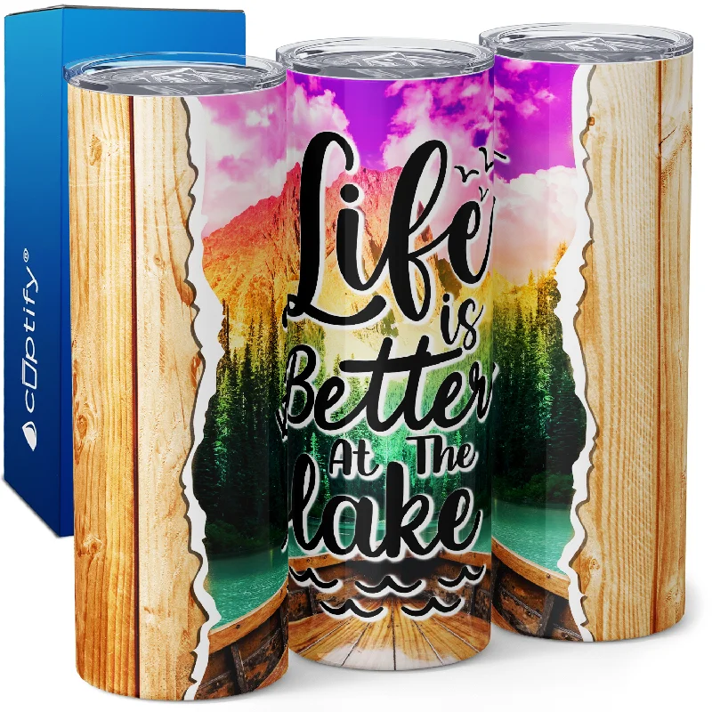 Life is Better at the Lake 20oz Skinny Tumbler