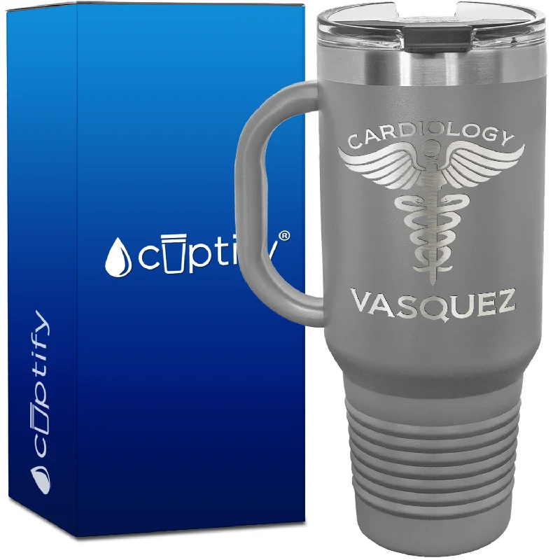 Personalized Cardiology 40oz Medical Travel Mug