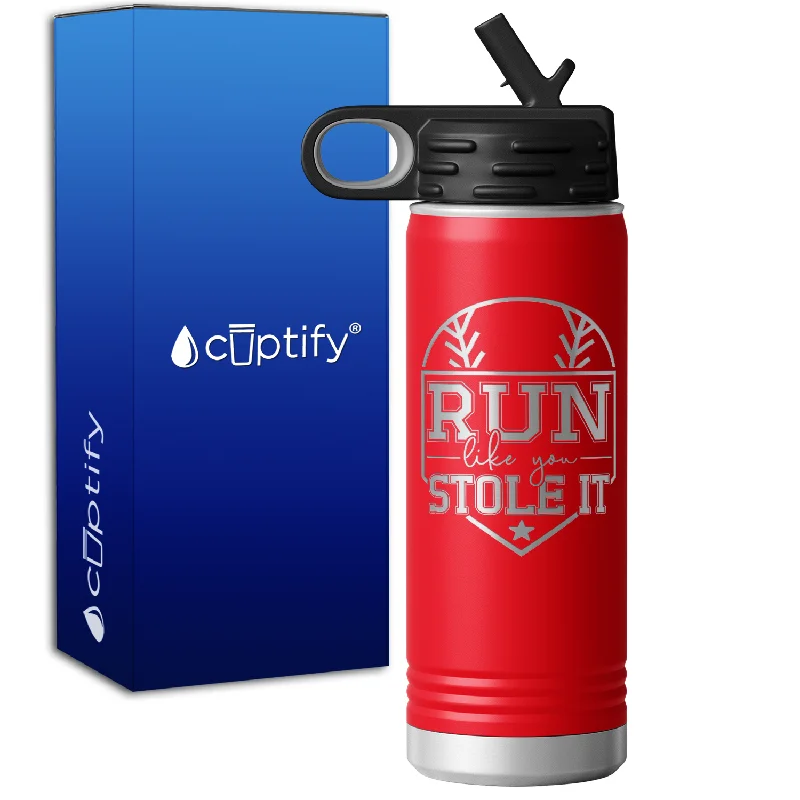 Run Like You Stole It 20oz Sport Water Bottle