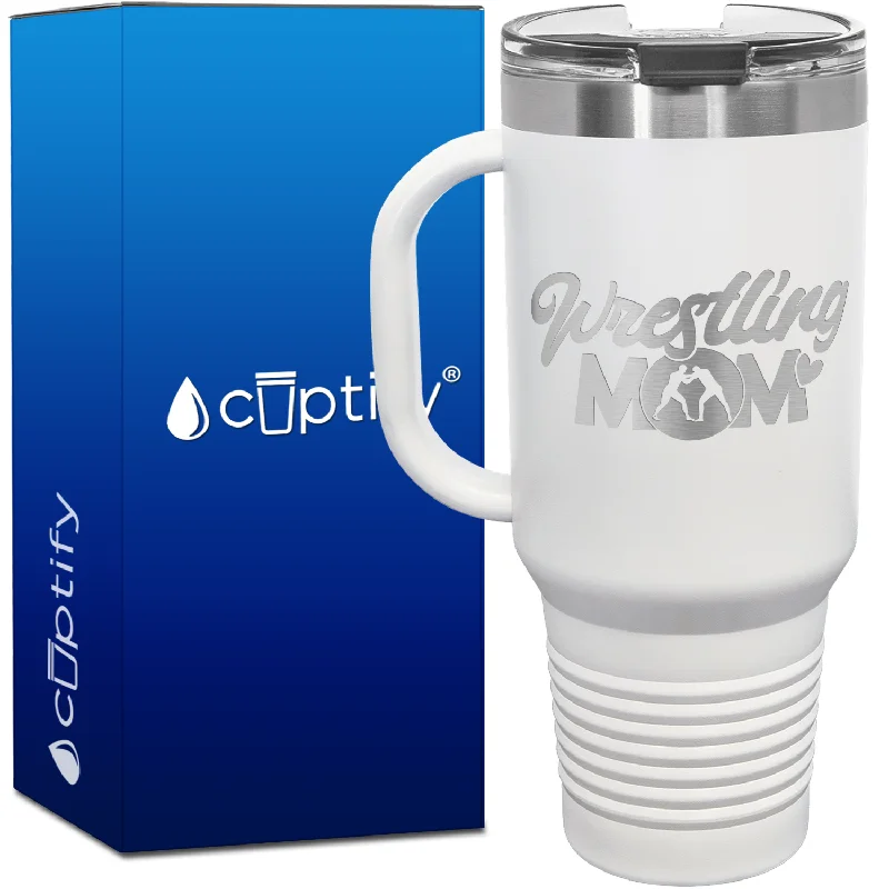 Wrestling Mom 40oz Travel Mug